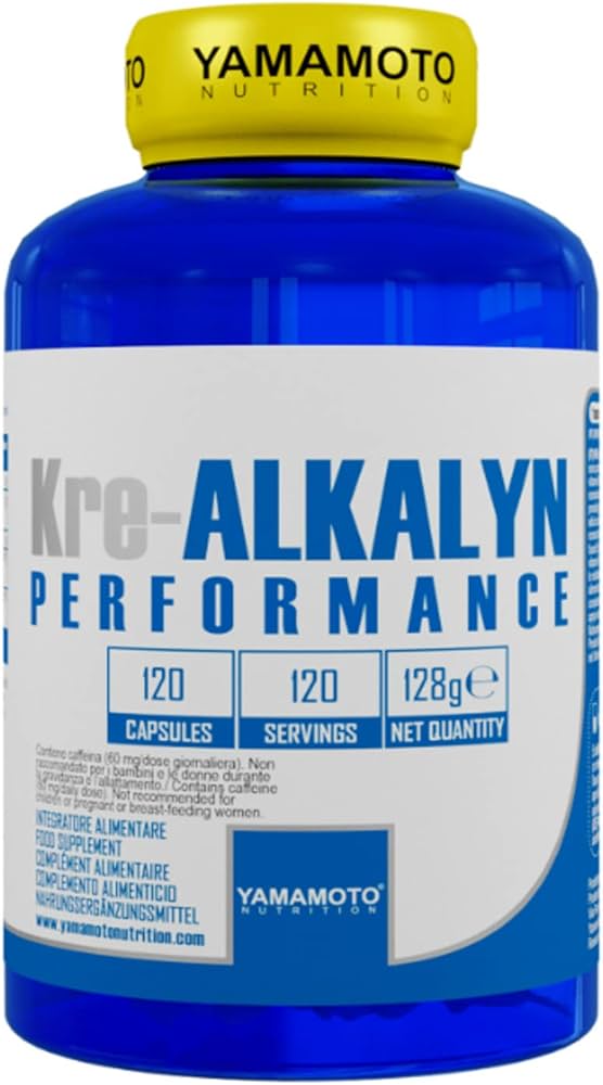 Yamamoto Nutrition Kre - ALKALYN® Performance Pre - Workout Integratore di Creatina 120 capsule